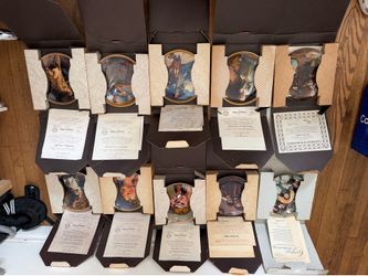 Norman Rockwell collector plates produced by Edwin M. Knowles.