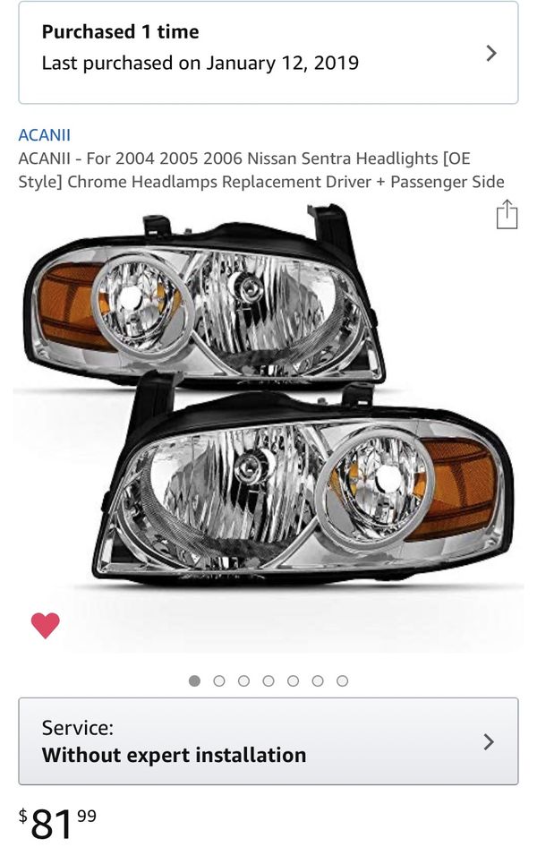 Passenger Side ACANII For Chrome 2009-2010 Toyota Corolla Headlights Headlamps Replacement Driver