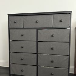 Modern Fabric Dresser with 10 Drawers – Great Condition