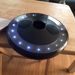 white adjustable unbrella bluetooth light