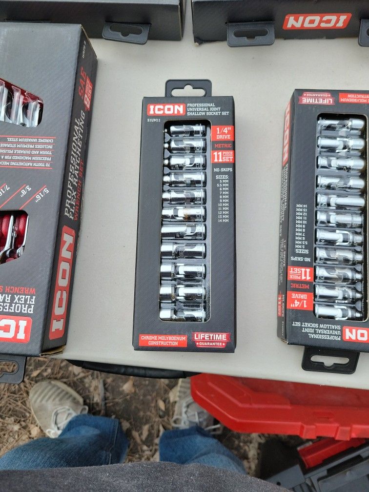 ICON 1/4" Drive Metric Professional Swivel Socket Set