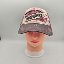Women's Browning 1878 Distressed Logo Cotton AdjustableHat. 2