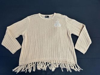 Lifted anchor knitted sweater