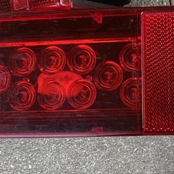 Pair of Truck Taillights Rectrangular LED 12V HL-H-005 Light Only 