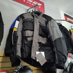 Motorcycle adventure jacket brand new waterproof jacket with removable inner liners special deal $135