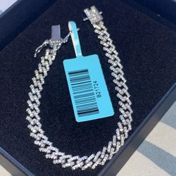 Sterling Silver Moissanite Bracelet