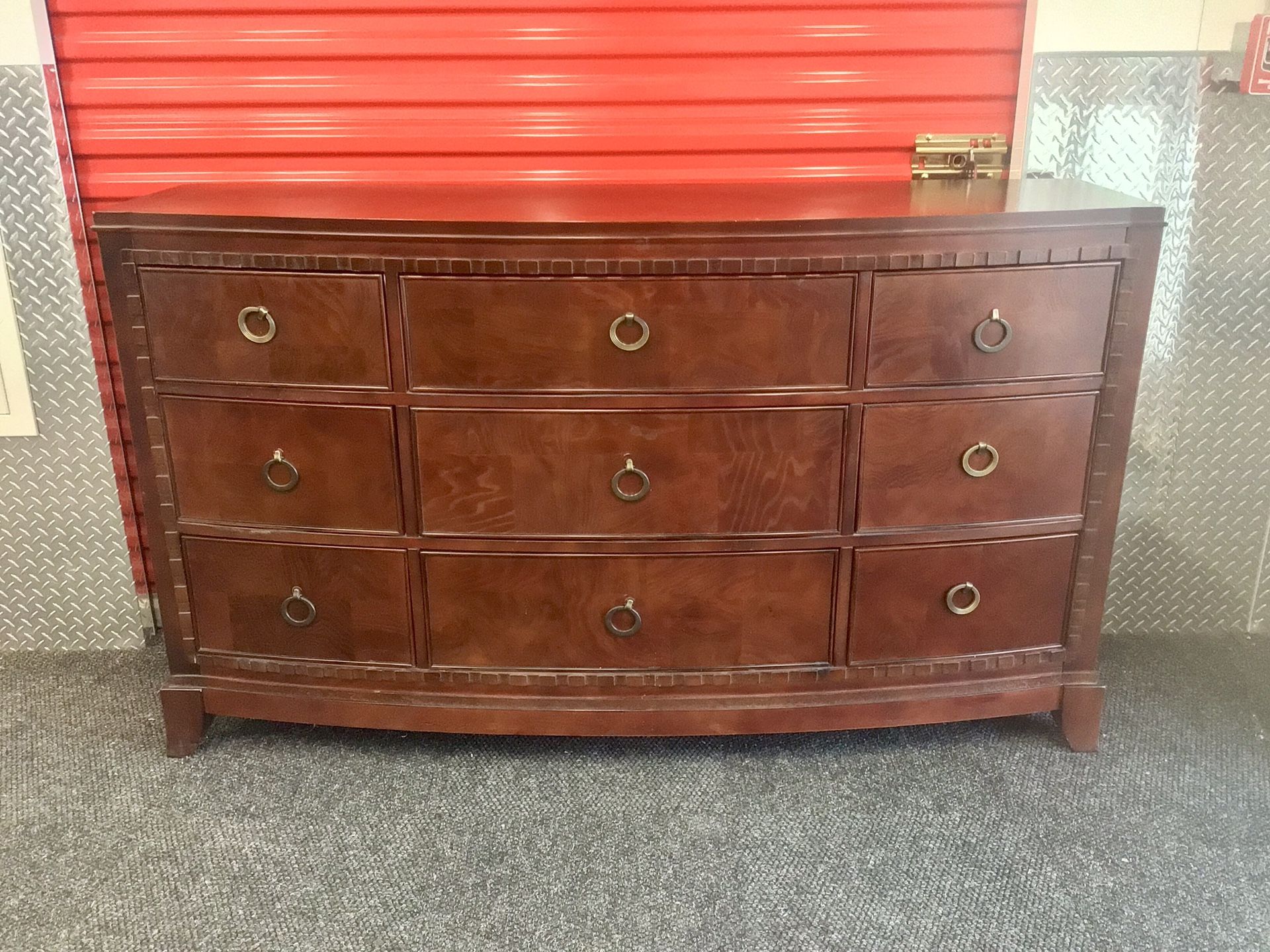 Wood Dresser With Mirror - Will Deliver