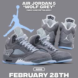 Air Jordan 5 ‘grey Wolf’