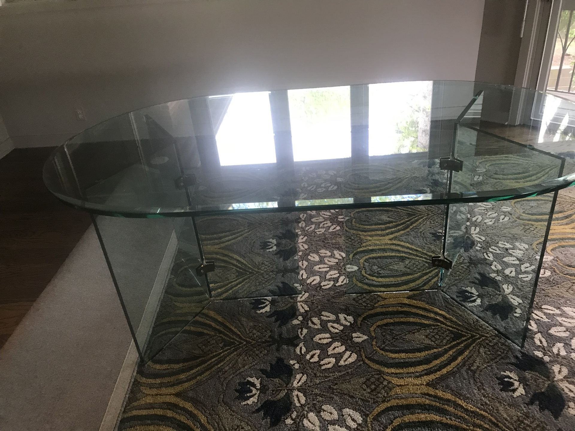 Beautiful Beveled Glass Dining Table,All Products : American Fashion Style Bags On Sale