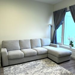 Macy’s Fabric Sectional Sofa with Chaise