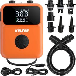 new Cordless SUP Air Pump 20PSI Battery Powered, High Pressure Electric Paddle Board Pump with Auto Shut-Off, Fast Inflate/Deflate, USB-C & 12V DC for