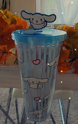 Cute And Adorable 24oz Cinnamoro Tumbler With Straw 