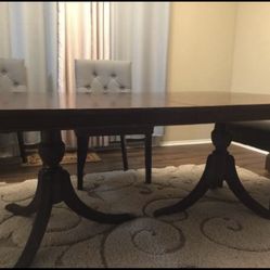 Antique Duncan Phyfe Table (no Chairs Heavy Scratches )
