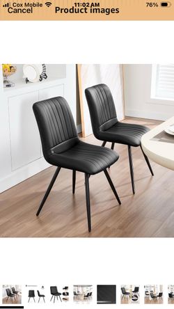 2 Modern Dining Chairs