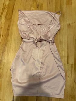 Beautiful Light pink satin mini dress