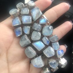 Sterling Silver Moonstone Bracelet 