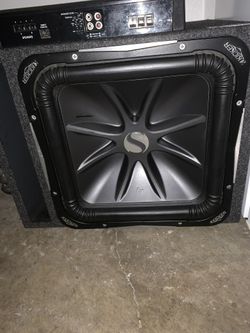 KICKER L7 15 IN PORTED BOX WITH AMP