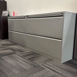 Metal Two Drawer Lateral File Cabinet