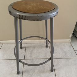 Metal School Stool 