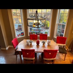 8ft Dining Table And 8 Chairs 