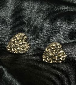 Heart earrings ( not real gold )