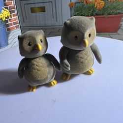 Two Cute Li’l Woodzeez Owl Figures 