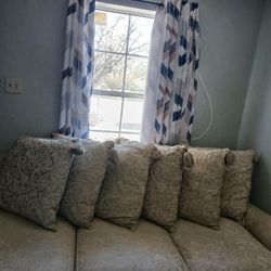 Beige sofa