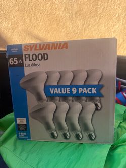 SYLVANIA BR30 65W Flood Medium Base Indoor Light Bulbs 9 Pack 65BR30 600 Lumens