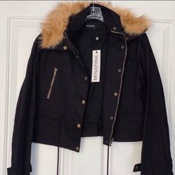 New mink pink women’s cropped jacket
