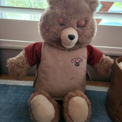 Vintage 1980s TEDDY Rukpin Talking Teddy Bear