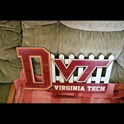 Virginia Tech D Fence Sign Large Size . New
