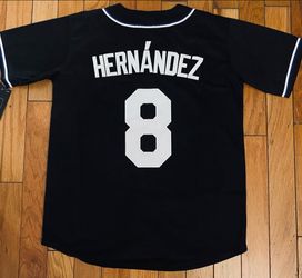 Hernández #8 Black Baseball Jersey"yes its still available " limited on youth/Woman's sizes message me for your size