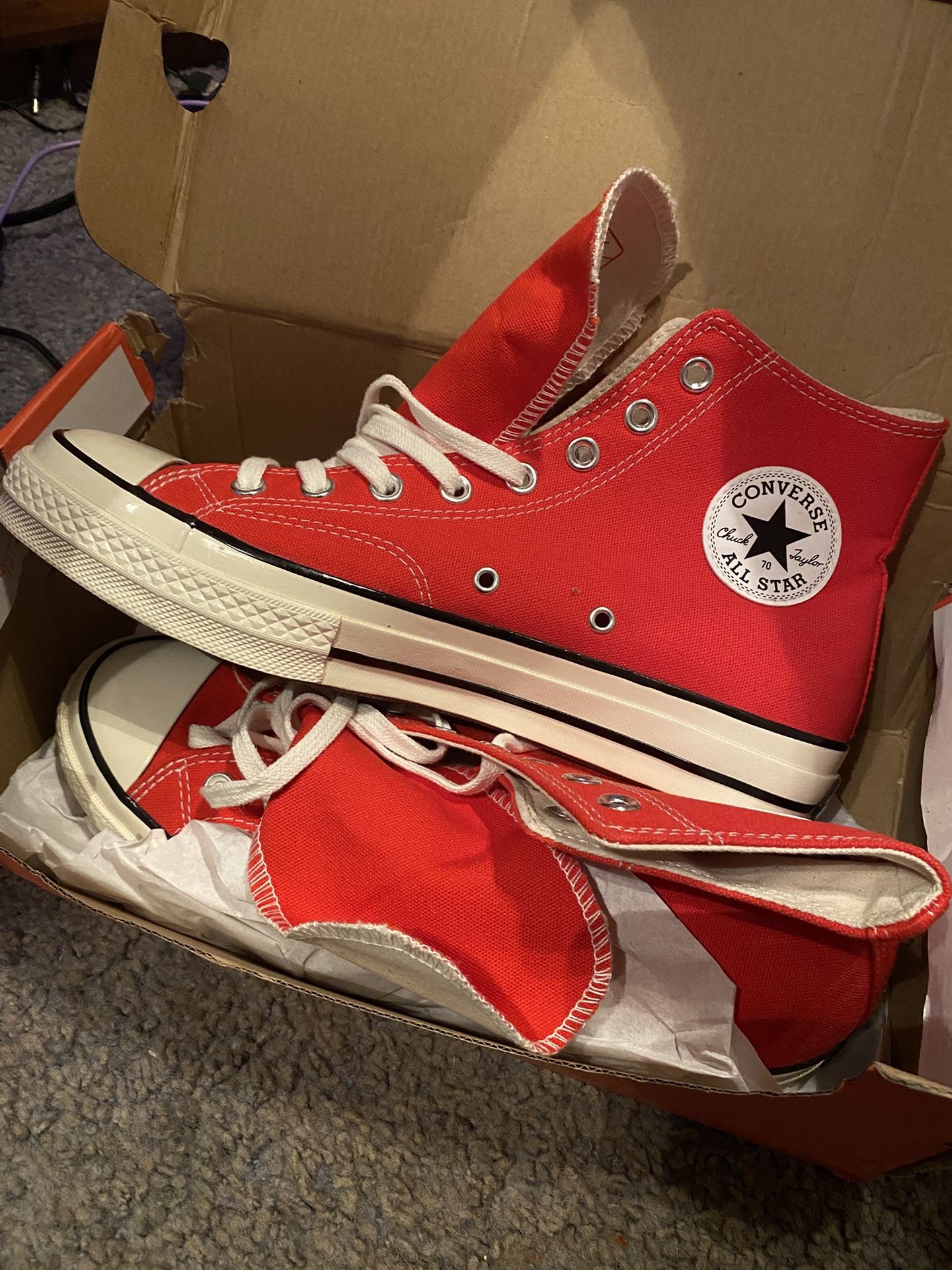 Converse Men`s Chuck 70 High Top Sneakers Fever Dream
