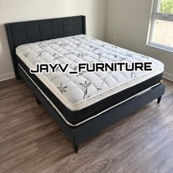 New Queen Bed Frame With Mattress 