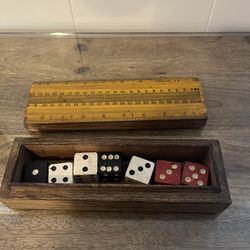 Wooden Dice (vintage)