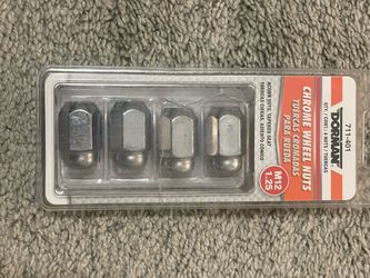 NEW Dorman 711-401 Chrome Lug Nuts – M12x1.25 – 4 Pack