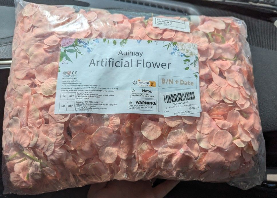 New 64 Piece Silk Hydrangea Flowers