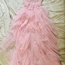 Forever 21 Formal Pink Dress Size L Large ( Wicked Glinda Inspired ) 