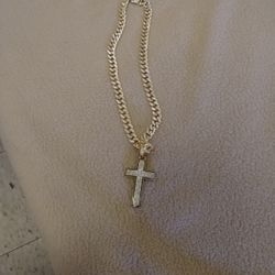 Iced Out Chain And Cross