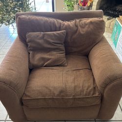 FREE - Rusty Orange/Brown Oversized Chair
