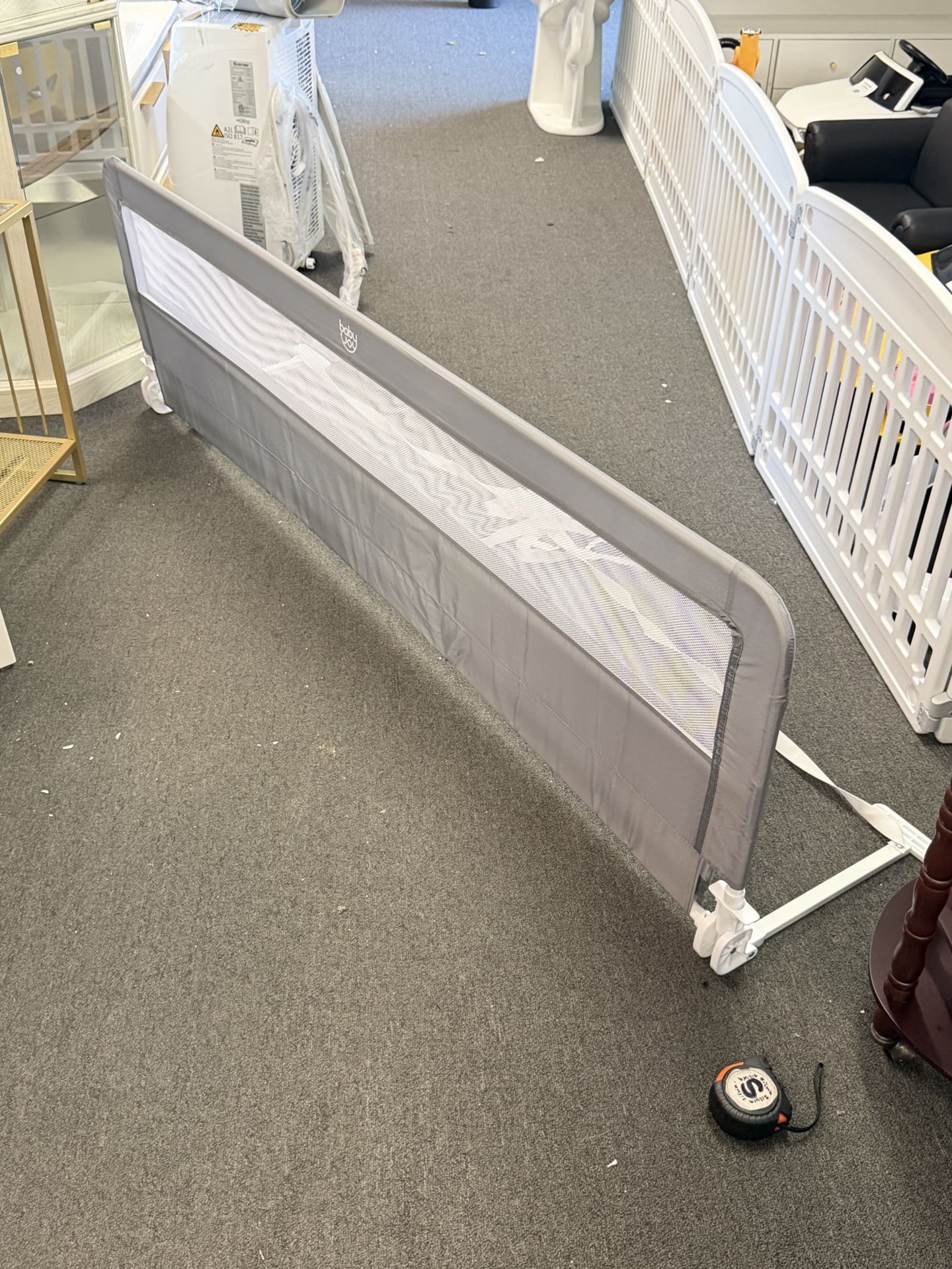 $30!! 54 Inches Extra Long Bedrail With Reinforced Anchor Safety System, Grey