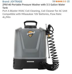 Joytrade ZPB140 Portable Pressure Washer 3.5 Gallon