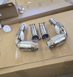 Downpipe for BMW S68 M5 G90 X5M X6M F95 F96 Lci catless High performance racing high flow 2023-29