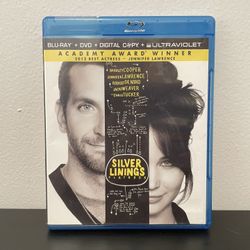 Silver Linings Playbook Blu-Ray DVD 2 Disc Combo Bradley Cooper De Niro 2012