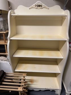 Stanley Furniture White French Provincial Wooden Bookcase