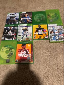 Madden Game Lot (Xbox One + Xbox 360) – Multiple Years