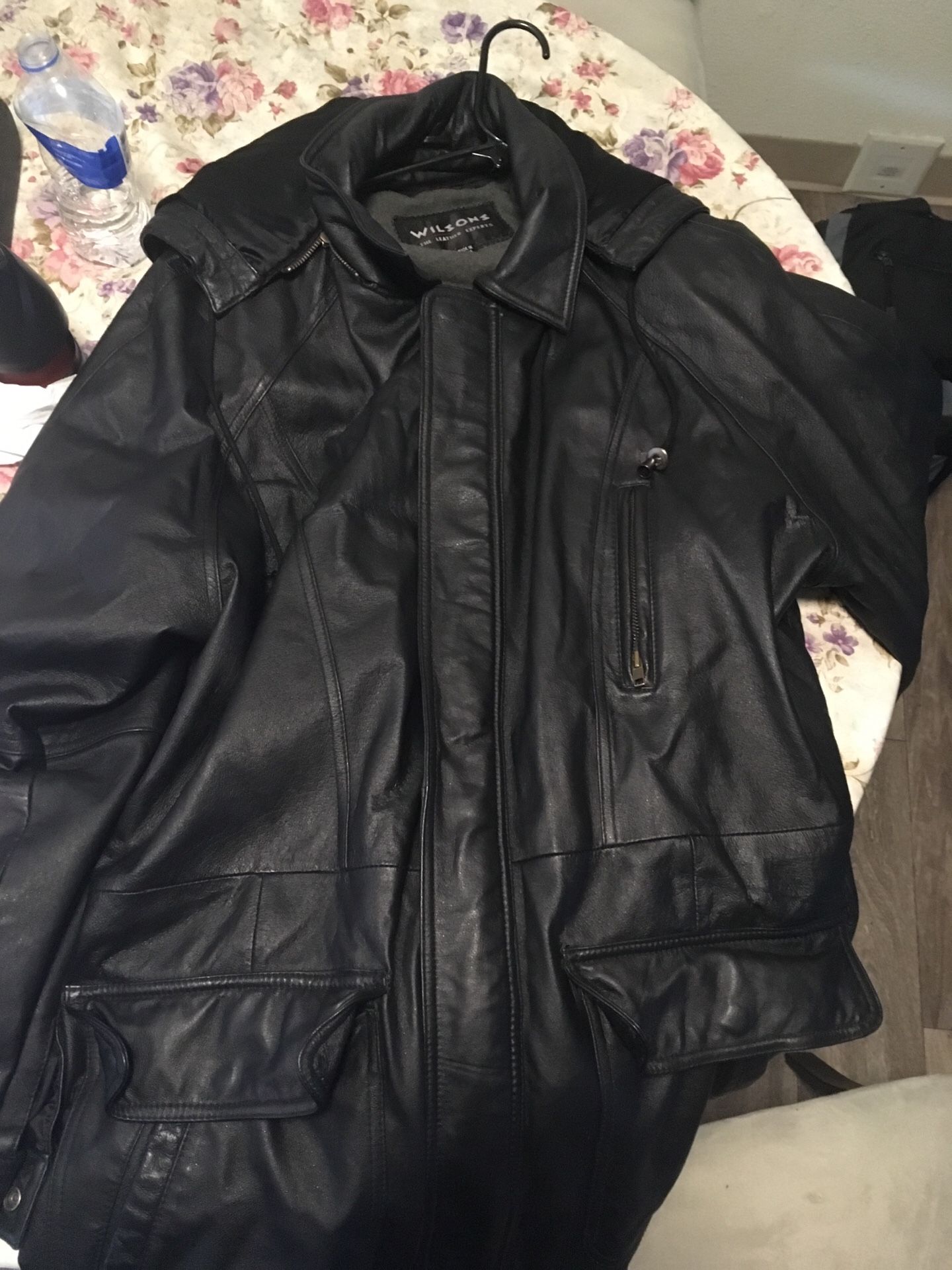 Wilson’s leather jacket with hoodie