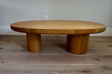Wood coffee table