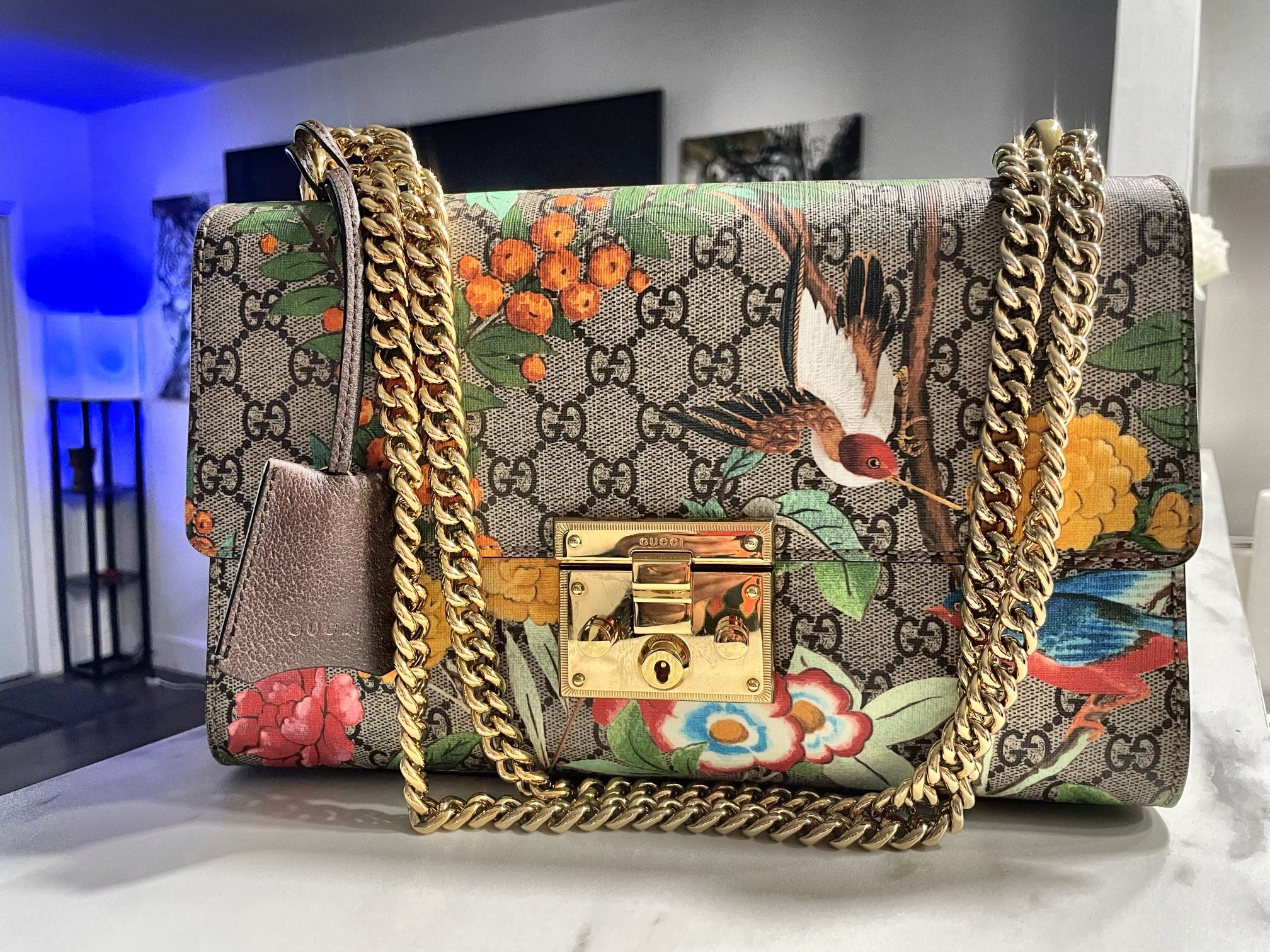 Gucci Padlock GG Supreme Shoulder Bag - Farfetch