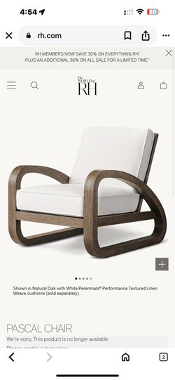 Beautiful RH Pascal Chair